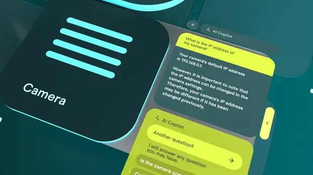 Horst Cosmos mit geöffnetem Chatbot 